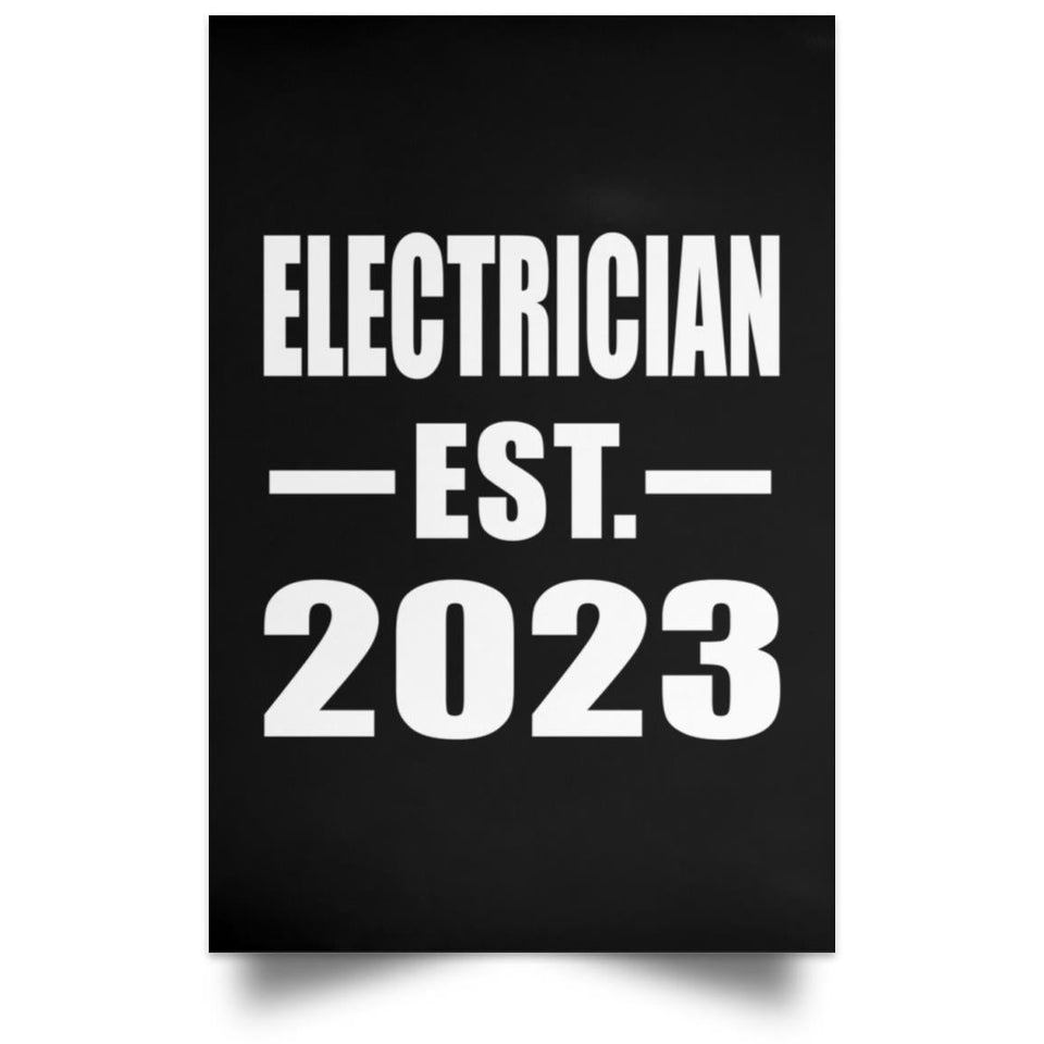 Electrician Established EST. 2023 - Poster Portrait