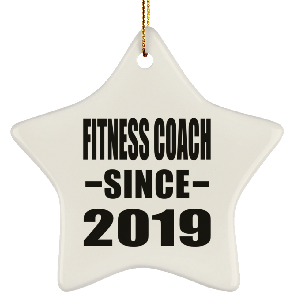 Fitness Coach Since 2019 - Star Ornament