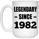 42nd Birthday Legendary Since 1982 - 15oz Coffee Mug