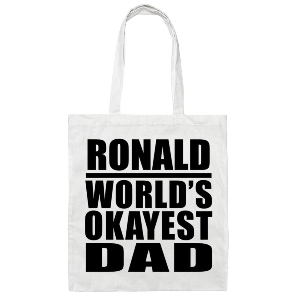 Ronald World's Okayest Dad - Tote Bag White