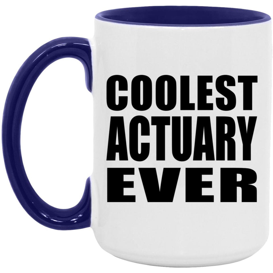 Coolest Actuary Ever - 15oz Accent Mug Purple