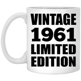 63rd Birthday Vintage 1961 Limited Edition - 11oz Coffee Mug