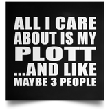 All I Care About Is My Plott - Poster Square