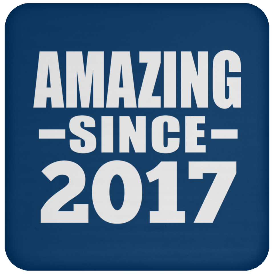 7th Birthday Amazing Since 2017 - Drink Coaster