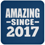 7th Birthday Amazing Since 2017 - Drink Coaster