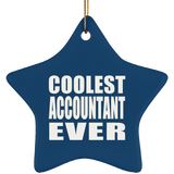 Coolest Accountant Ever - Star Ornament