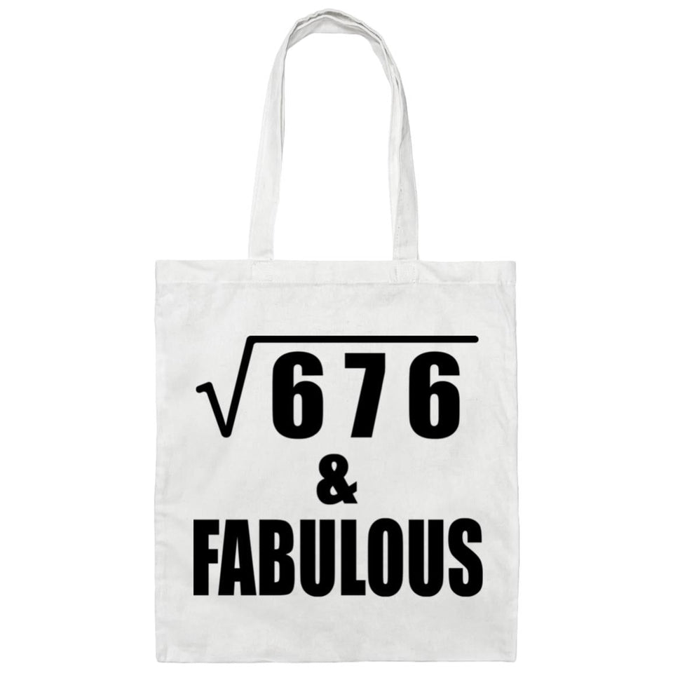 26th Birthday Square Root of 676 & Fabulous - Tote Bag White