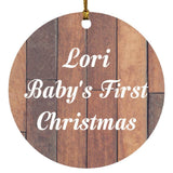 Lori Baby's First Christmas - Circle Ornament E