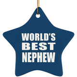 World's Best Nephew - Star Ornament