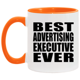 Best Advertising Executive Ever - 11oz Accent Mug Orange
