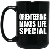 Orienteering Makes Life Special - 15oz Coffee Mug Black