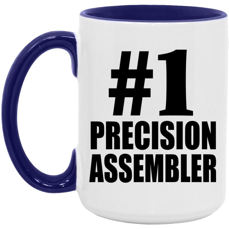 Number One #1 Precision Assembler - 15oz Accent Mug Purple