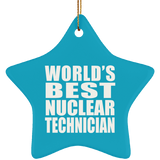 World's Best Nuclear Technician - Star Ornament