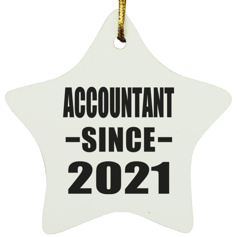 Accountant Since 2021 - Star Ornament