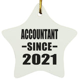 Accountant Since 2021 - Star Ornament