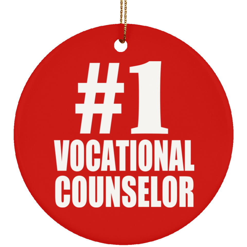Number One #1 Vocational Counselor - Circle Ornament