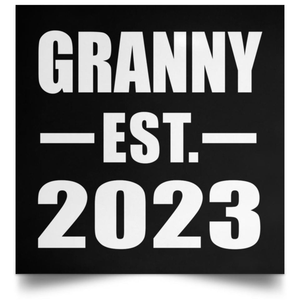 Granny Established EST. 2023 - Poster Square