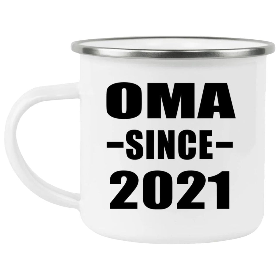 Oma Since 2021 - 12oz Camping Mug