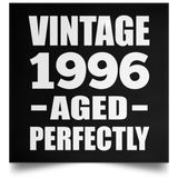 28th Birthday Vintage 1996 Aged Perfectly - Poster Square