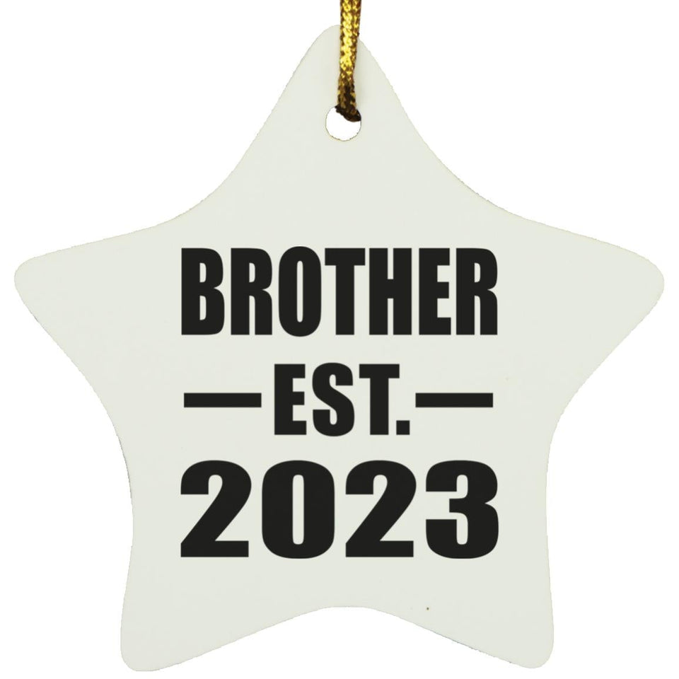 Brother Established EST. 2023 - Star Ornament
