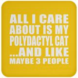 All I Care About Is My Polydactyl Cat - Drink Coaster