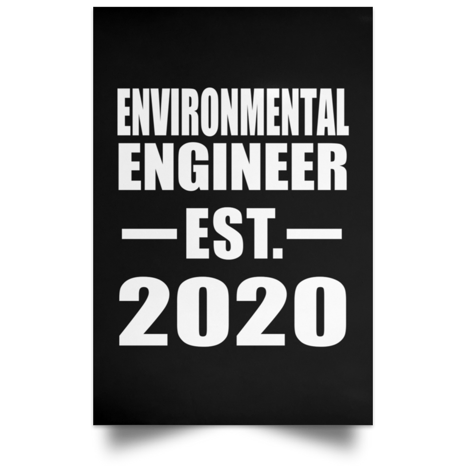 Environmental Engineer Established EST. 2020 - Poster Portrait