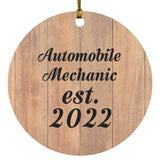 Automobile Mechanic Established Est. 2022 - Circle Ornament C