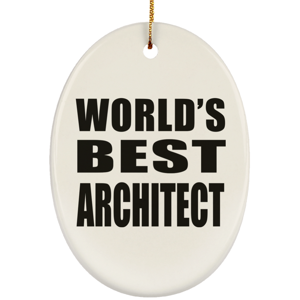World's Best Architect - Oval Ornament