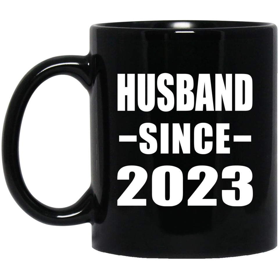 Husband Since 2023 - 11oz Coffee Mug Black