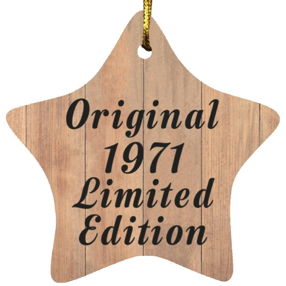 53rd Birthday Original 1971 Limited Edition - Star Ornament C