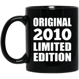 14th Birthday Original 2010 Limited Edition - 11oz Coffee Mug Black