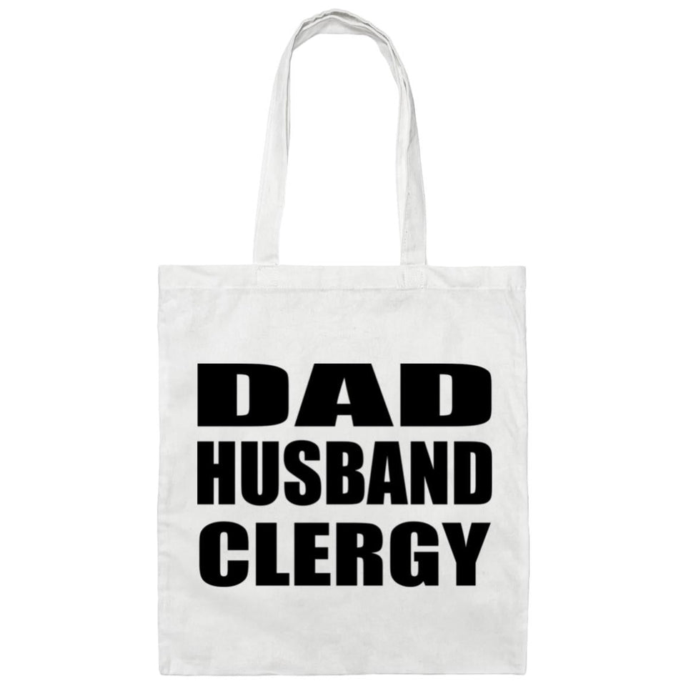 Dad Husband Clergy - Tote Bag White