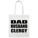Dad Husband Clergy - Tote Bag White