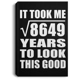 93rd Birthday Took Square Root of 8649 Years To Look Good - Canvas Portrait