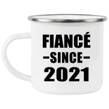Fiance Since 2021 - 12oz Camping Mug