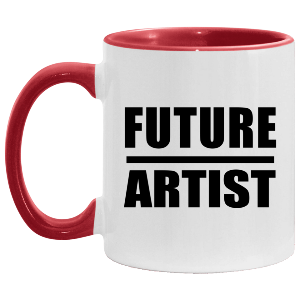 Future Artist - 11oz Accent Mug Red
