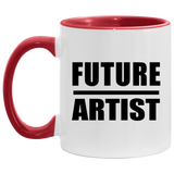 Future Artist - 11oz Accent Mug Red