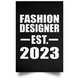 Fashion Designer Established EST. 2023 - Poster Portrait