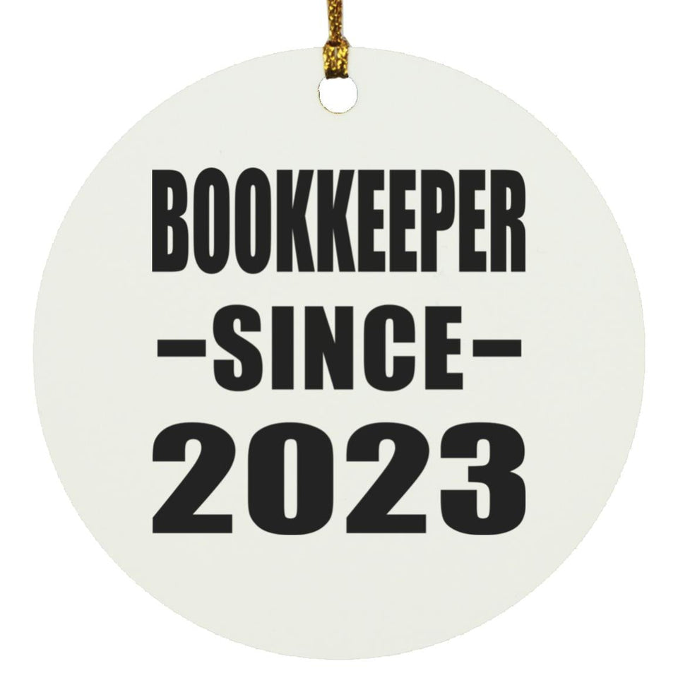 Bookkeeper Since 2023 - Circle Ornament