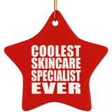 Coolest Skincare Specialist Ever - Star Ornament