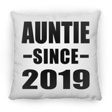 Auntie Since 2019 - Throw Pillow
