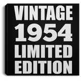 70th Birthday Vintage 1954 Limited Edition - Canvas Square