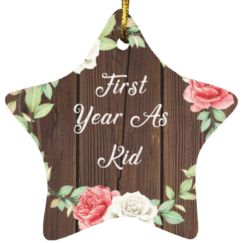 First Year As Kid - Star Ornament A