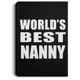World's Best Nanny - Canvas Portrait