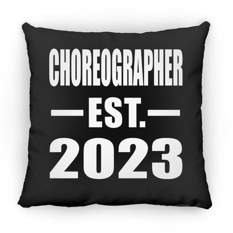 Choreographer Established EST. 2023 - Throw Pillow Black