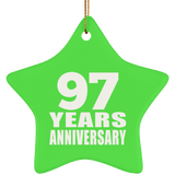 97th Anniversary 97 Years - Star Ornament
