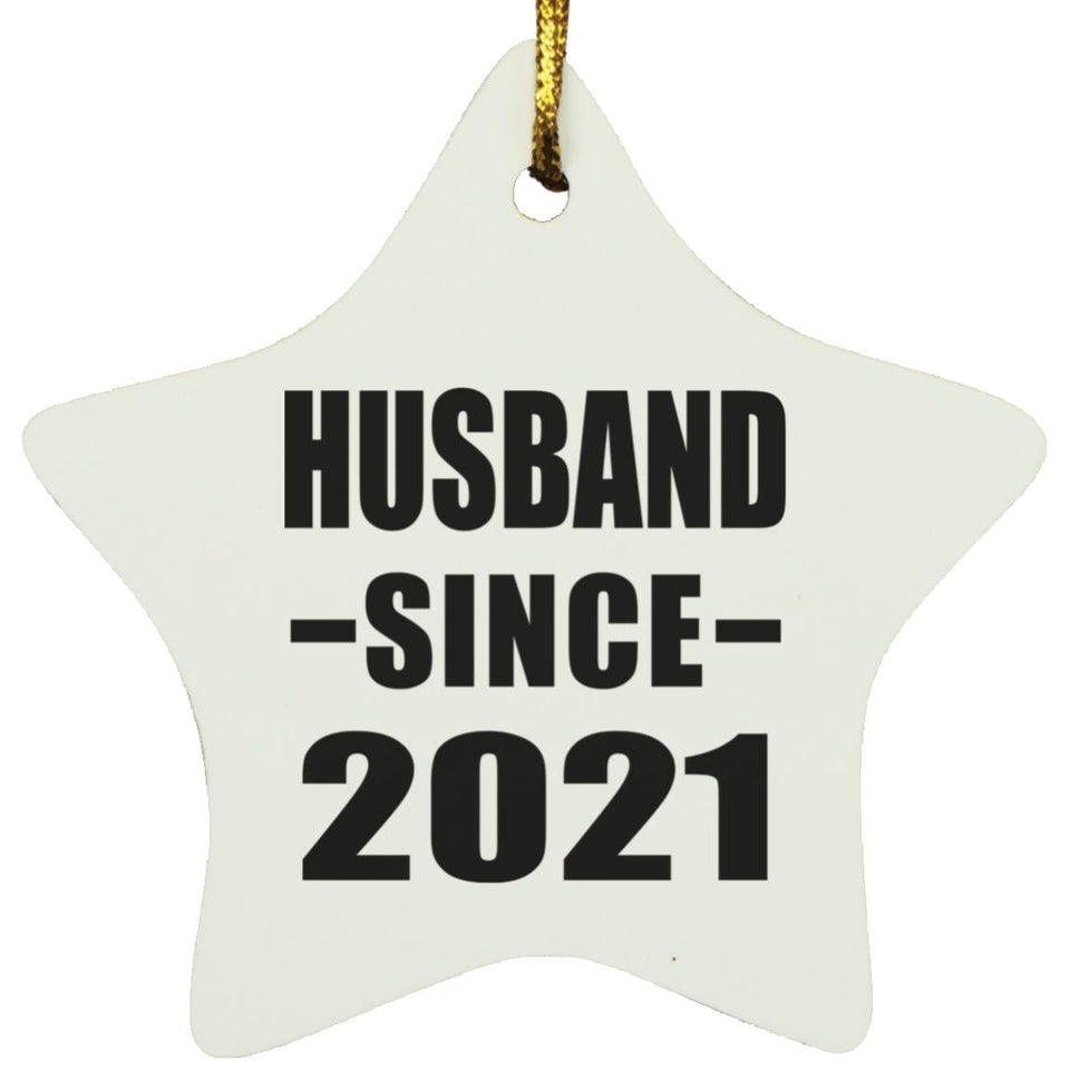 Husband Since 2021 - Star Ornament