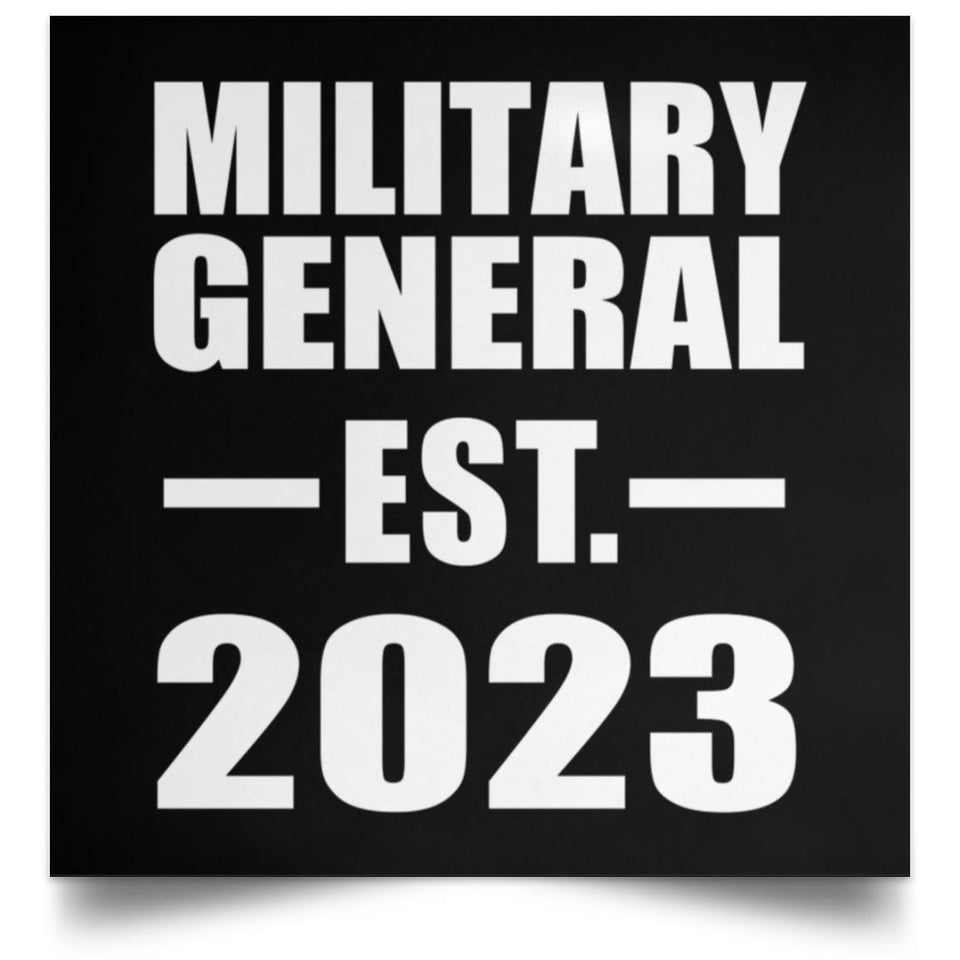 Military General Established EST. 2023 - Poster Square