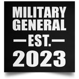 Military General Established EST. 2023 - Poster Square
