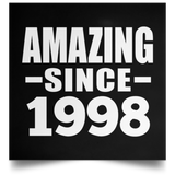 26th Birthday Amazing Since 1998 - Poster Square